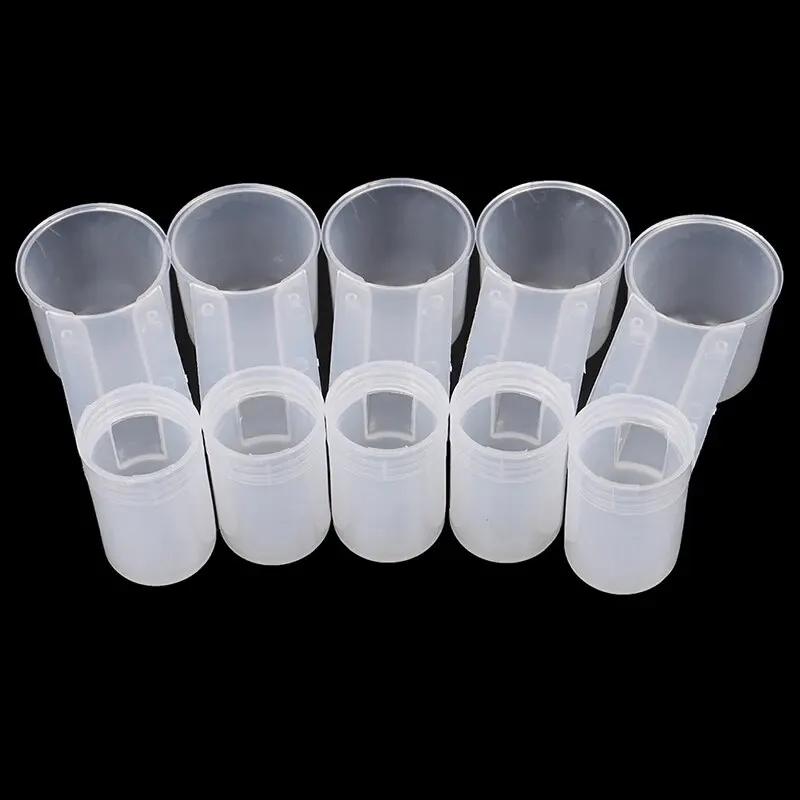 5Pcs Plastic Bird Feeder Clear Water Bottle Drinker Cup Pigeon bird feeder bird water drinker