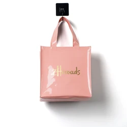 Eco - Friendly Floral Tote - Stylish Waterproof PVC Shoulder Bag for Women, Reusable and Sustainable (Pin - S)