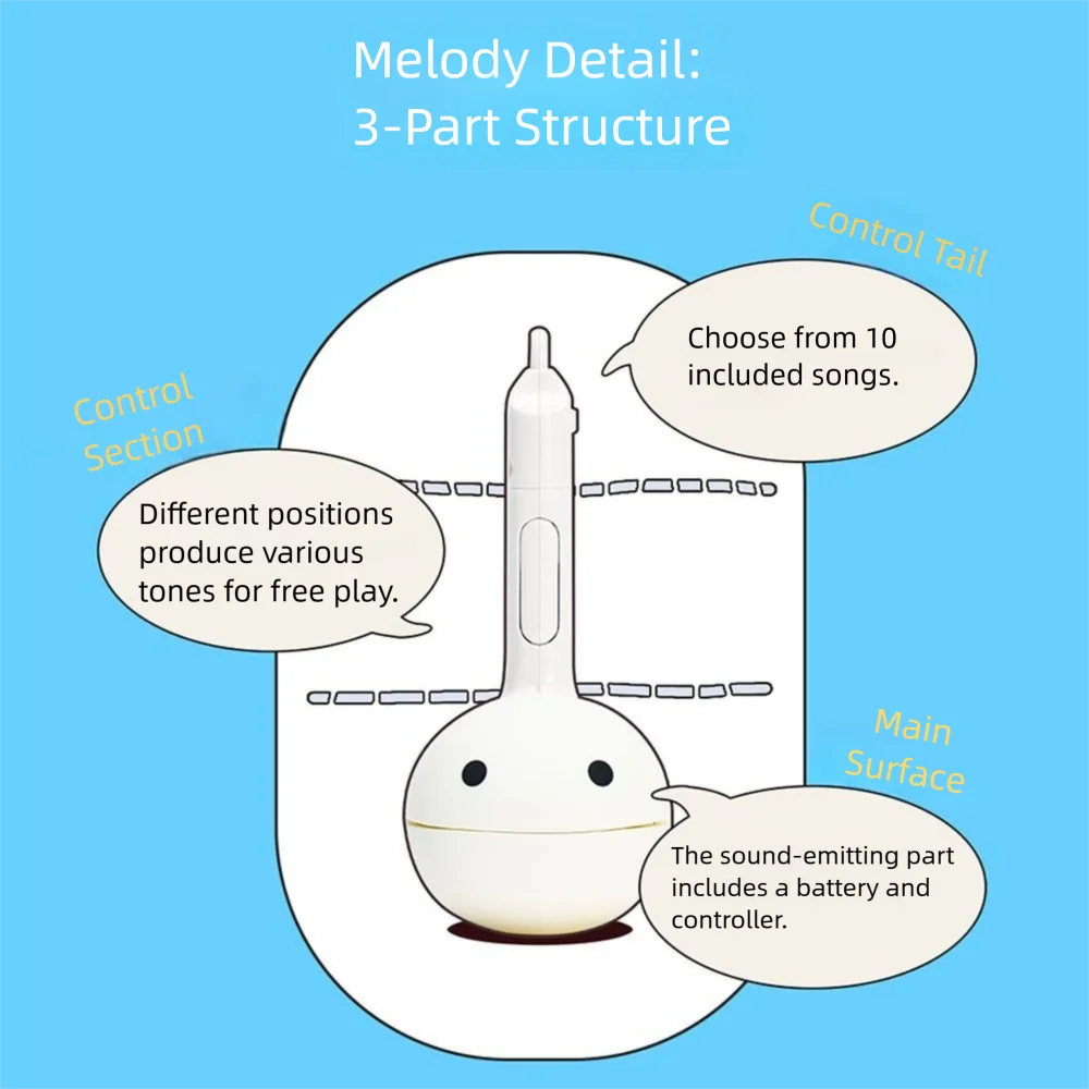 Mini Size Electronic Musical Instrument Toy with Hanging Hole 10 Songs Electronic Keychain Musical Toy Fun Carton