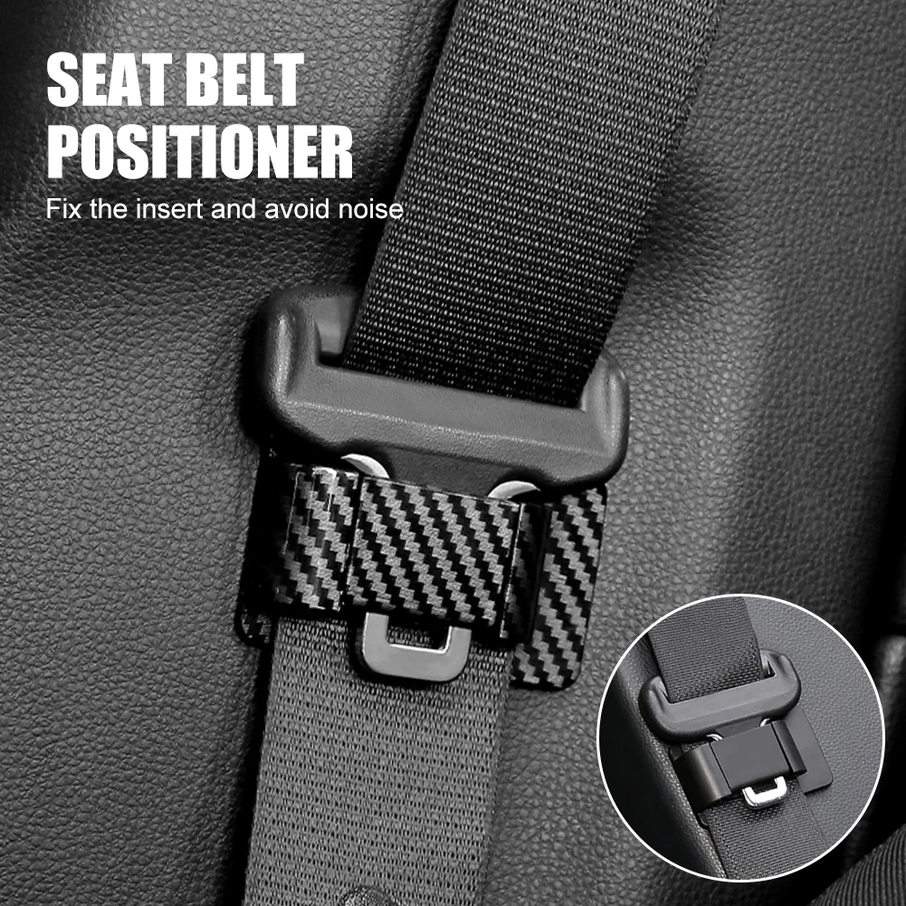 

Car Seat Belt Clip Positioner Safety Belt Insert Fixer Protection Clip Self Adhesive Seat Belt Holder Auto Interior Accessories