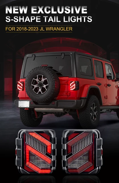 JKラングラー用JLルック　テールライト　ブレーキライト Amazon | JK ラングラー LED テールランプ 日本仕様 JLルック