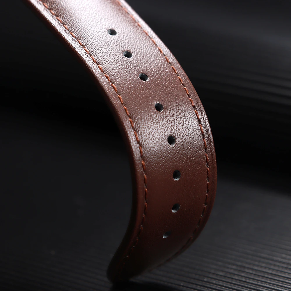 Premium Calfskin Leather Watch Strap - Universal Fit Bracelet
