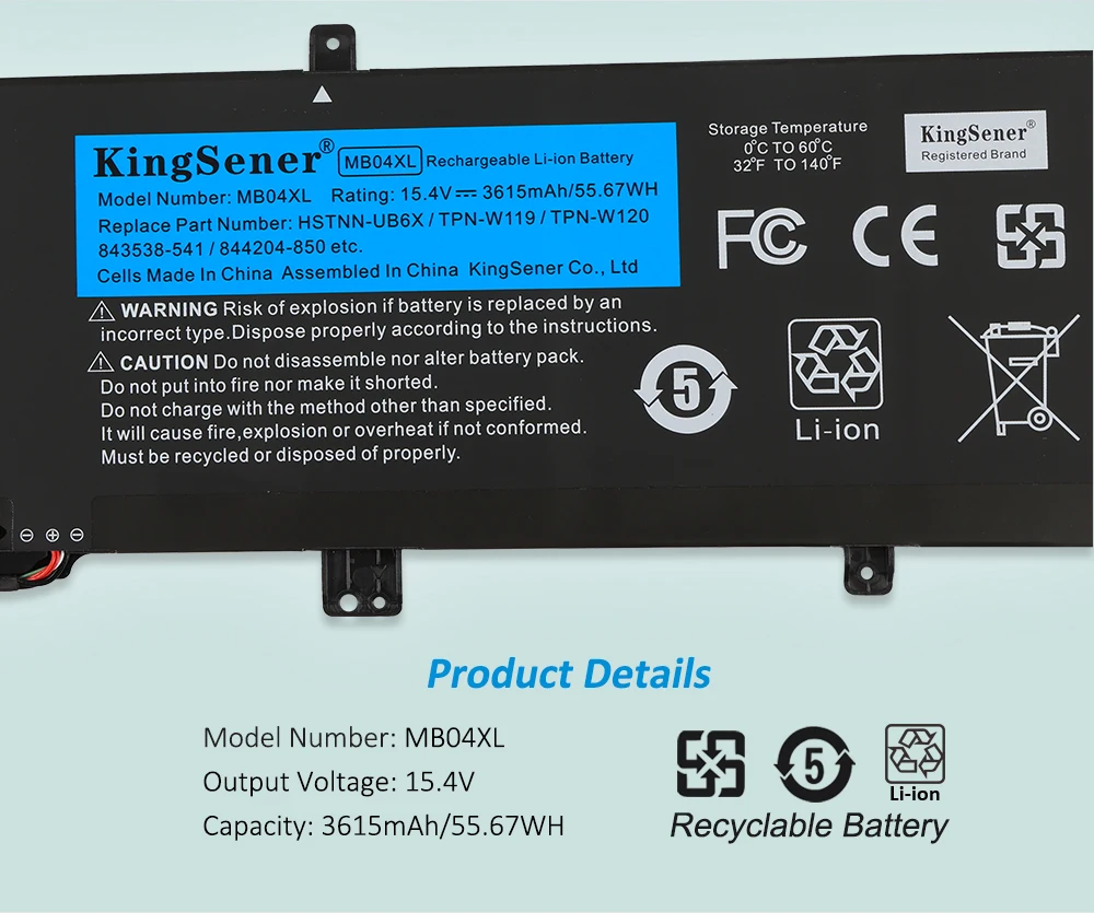 KingSener-bateria do portátil para HP Envy série