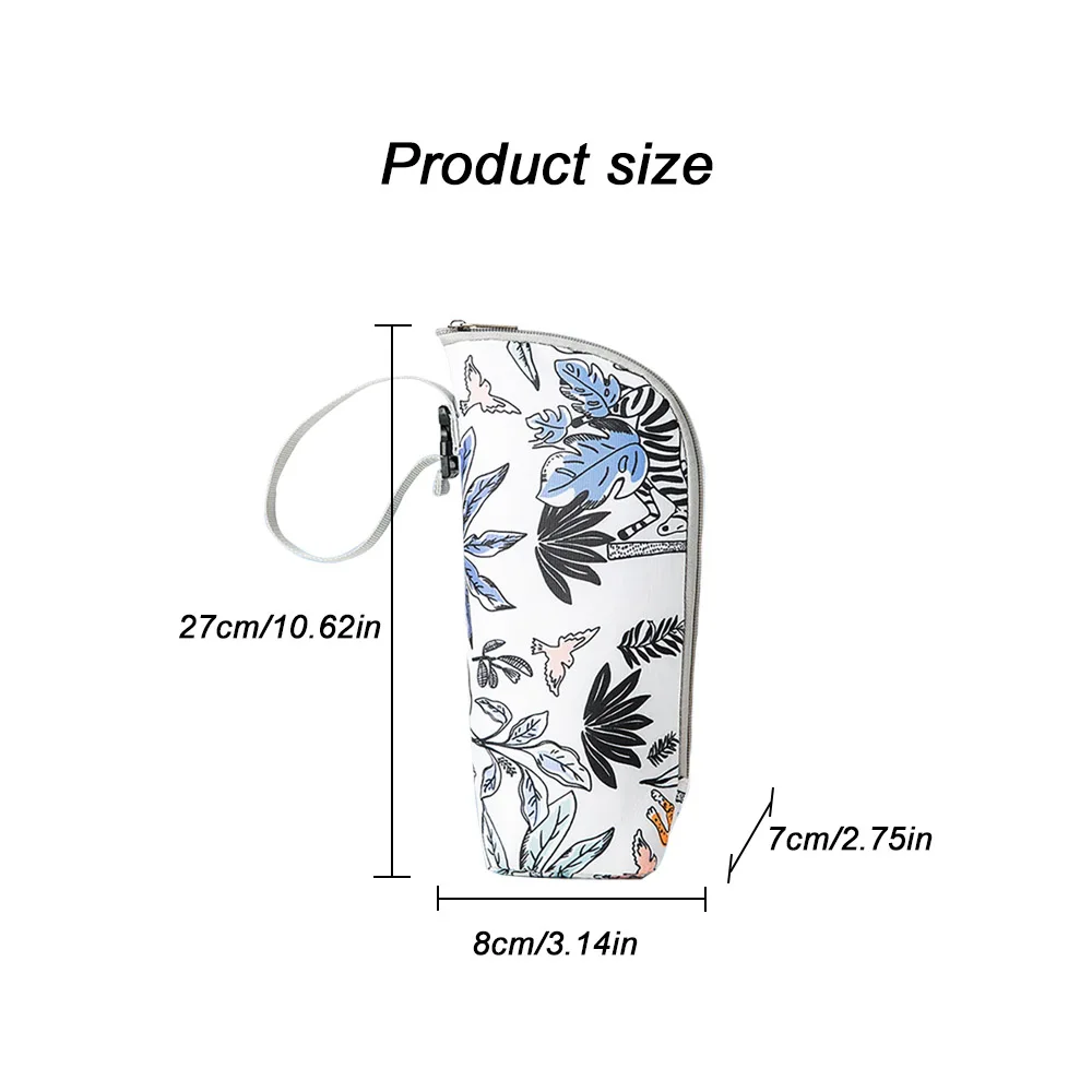 Go Out Insulated Water Bottle Wrap Baby Bottle Protective Cover Printed Aluminum Foil Tote Bag Can Be Hung Stroller Clutch Bag 4