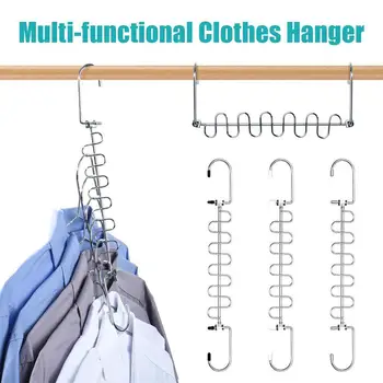 Appendiabiti multifunzionale Il gancio girevole a 360 gradi può ospitare 12 grucce per vestiti, pantaloni, cravatte, scaffale salvaspazio 1
