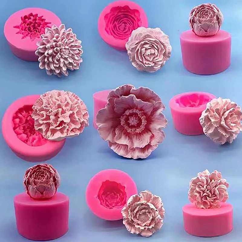 Stampo Silicone Bombe Bagno GRAINRAIN - Forma Fiore Per Fai Da Te