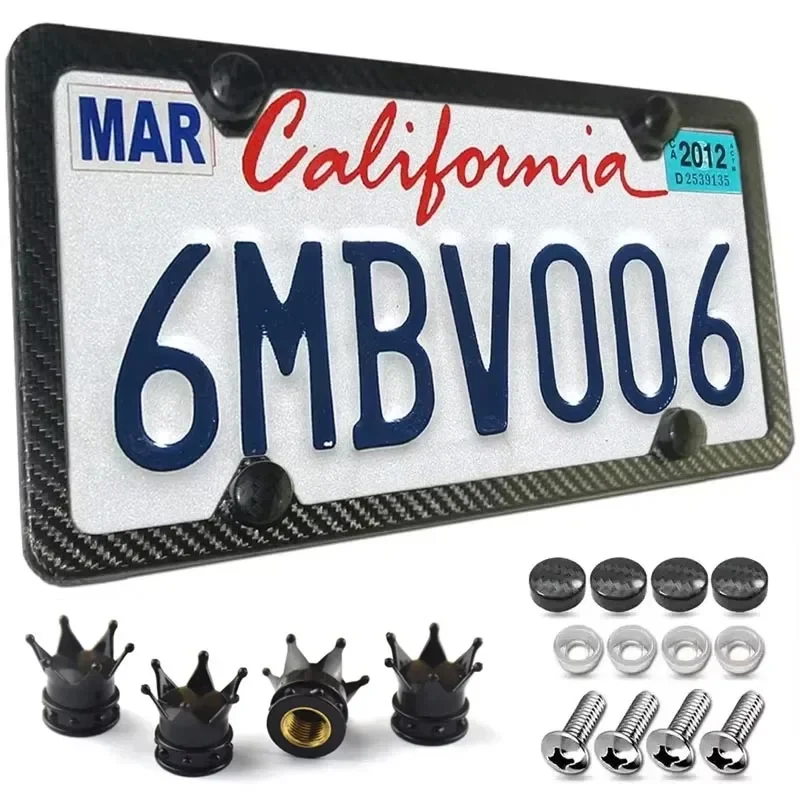 Premium US License Plate Holder - Sleek Car Modification Frame