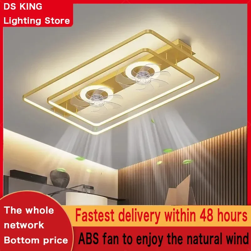 NewHomewithRemoteControlLivingRoomFanLightCeilingLampSimple