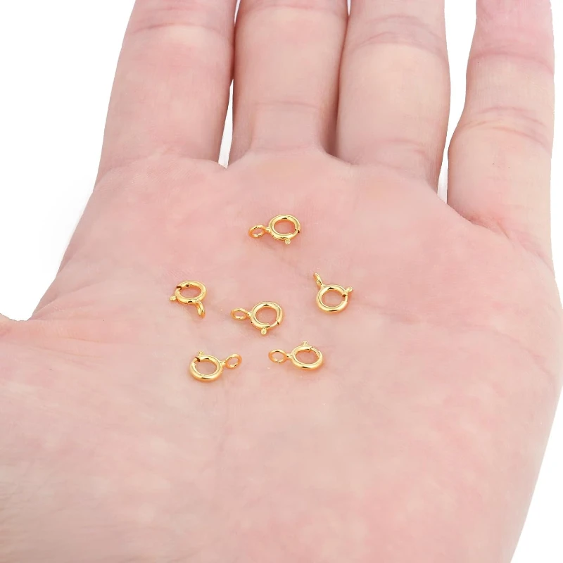 Pack of 10 Sterling Silver Spring Clasps