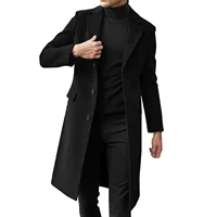 Men Plus Size Winter Coat Lapel Collar Long Sleeve Padded Leather Jacket Vintage Thicken Coat Light Weight Rain Jacket for Men - Image 5