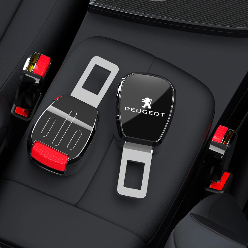 Car Seat Safety Lock Buckle Seatbelt Clip Extender For Peugeot 307 108 208 407 206 508 106 301 607 408 107 205