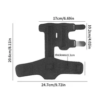 Attelle réglable à deux doigts pour doigt enclenché, redressement des doigts cassés ou courbés, attelle pour pouce, attelle pour mallet finger, support pour ténosynovite (1 pièce) 6