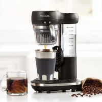Single-Serve Coffee Maker with Built-In Grinder 16-Oz 1-Touch LED Control Panel Waste-Reducing Reusable Filter Compact Design 2
