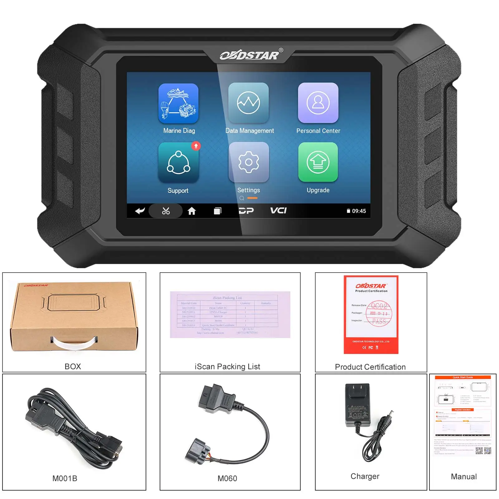 OBDSTAR iScan for MERCURY Marine Diagnostic Tool Code Reading Code Clearing Data Flow Action Test and Setting