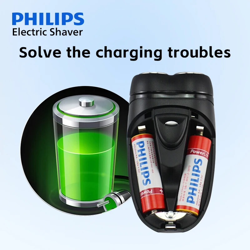 PHILIPS PQ206 Electric Shaver Fast Dry Shaving Double Blade Floating Head Beard Trimmer Men's Shaver Electric Razors Machine electric razor electric shaver