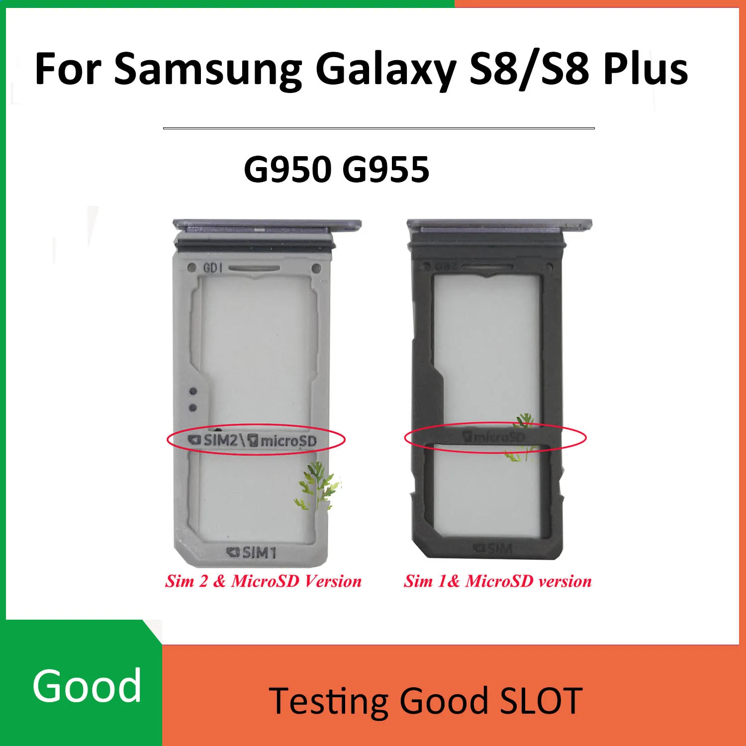 Sim Card Holder Tray Card Slot For Samsung Galaxy S8 G950 G950f G950fd