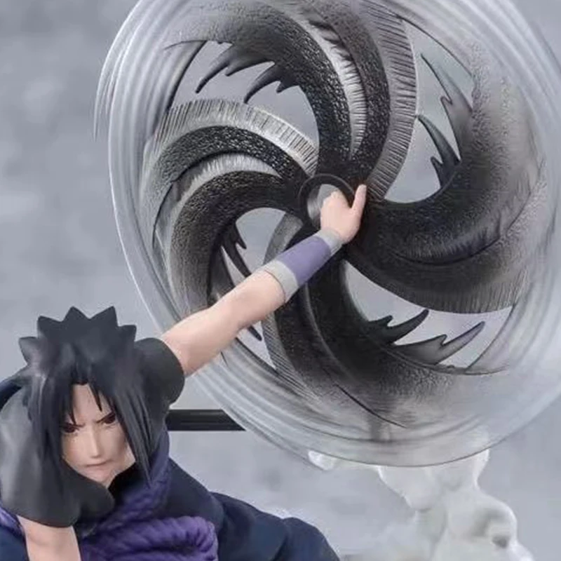 NARUTO-ナルト-うちはサスケのオリジナルフィギュア,本物のPVC