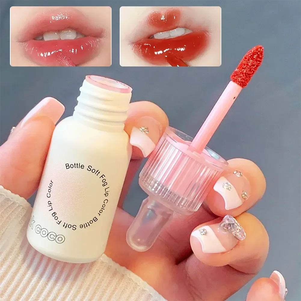 Small Bottle Mirror Lip Glaze Water Light Glass DuDu Lip Gloss Parity Show Ginkgo Frozen Lip Lipstick Lip Makeup Korean Cosmetic 5