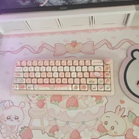 Chiikawa Creative Kawaii Key Caps MOA With 95keys 132keys Customized Sublimation Cartoon Accessories For Mechanical Keyboard