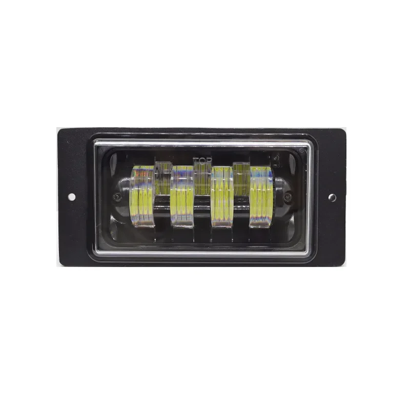 New 5LED Lada car front fog lights headlights with angel eyes square type 4 beads modified off-road lights