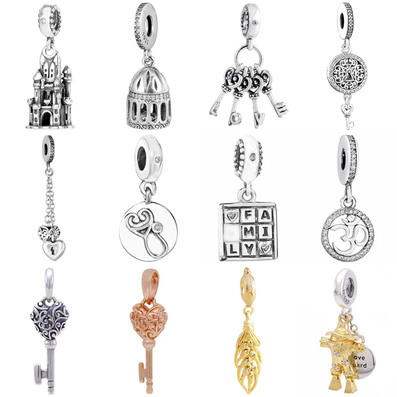 

Original Regal Love Key Of Love Free As A Bird Regal Castle Pendant Charm Jewelry Fit 925 Sterling Silver Bead Popular Bracelet
