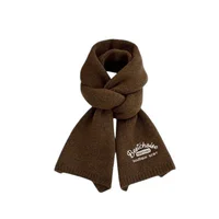 Wool Knitting Scarf Comfortable Winter Woolen Scarf Korean Thickened Scarf Warm For Outdoor Activities Winter Outfits Daily Wear
