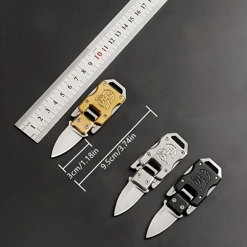 Mini cuchillo plegable portátil, cuchillo táctico multifuncional, cuchillo de supervivencia al aire libre, cuchillo de regalo