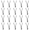 20Pcs Pegboard Hooks Stainless Steel Hooks Grid Wall Mesh Retail Display Shop Peg Goods Shelf Panel Pegboard Hooks 2