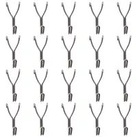 20Pcs Pegboard Hooks Stainless Steel Hooks Grid Wall Mesh Retail Display Shop Peg Goods Shelf Panel Pegboard Hooks 2