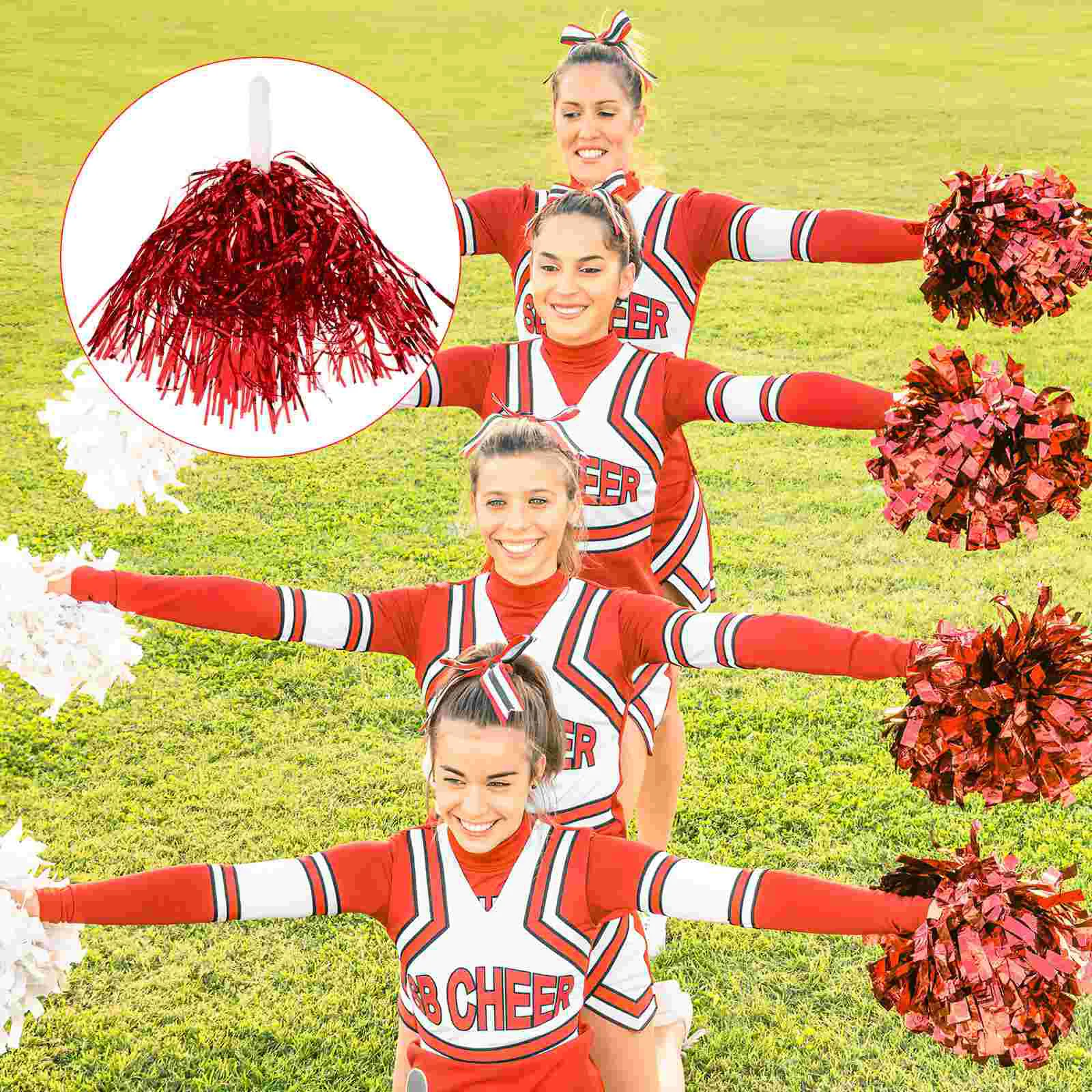 

24 Pcs Cheerleading Pompoms Cheering Prop Dancing Props The Pet Cheerleaders