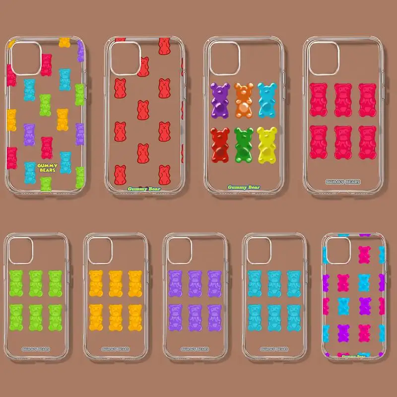 Custodia Per Telefono Gummy Bear Per Samsung Galaxys20 S21 S30 Fe Lite Plus A21 A51S Note20 Guscio Trasparente