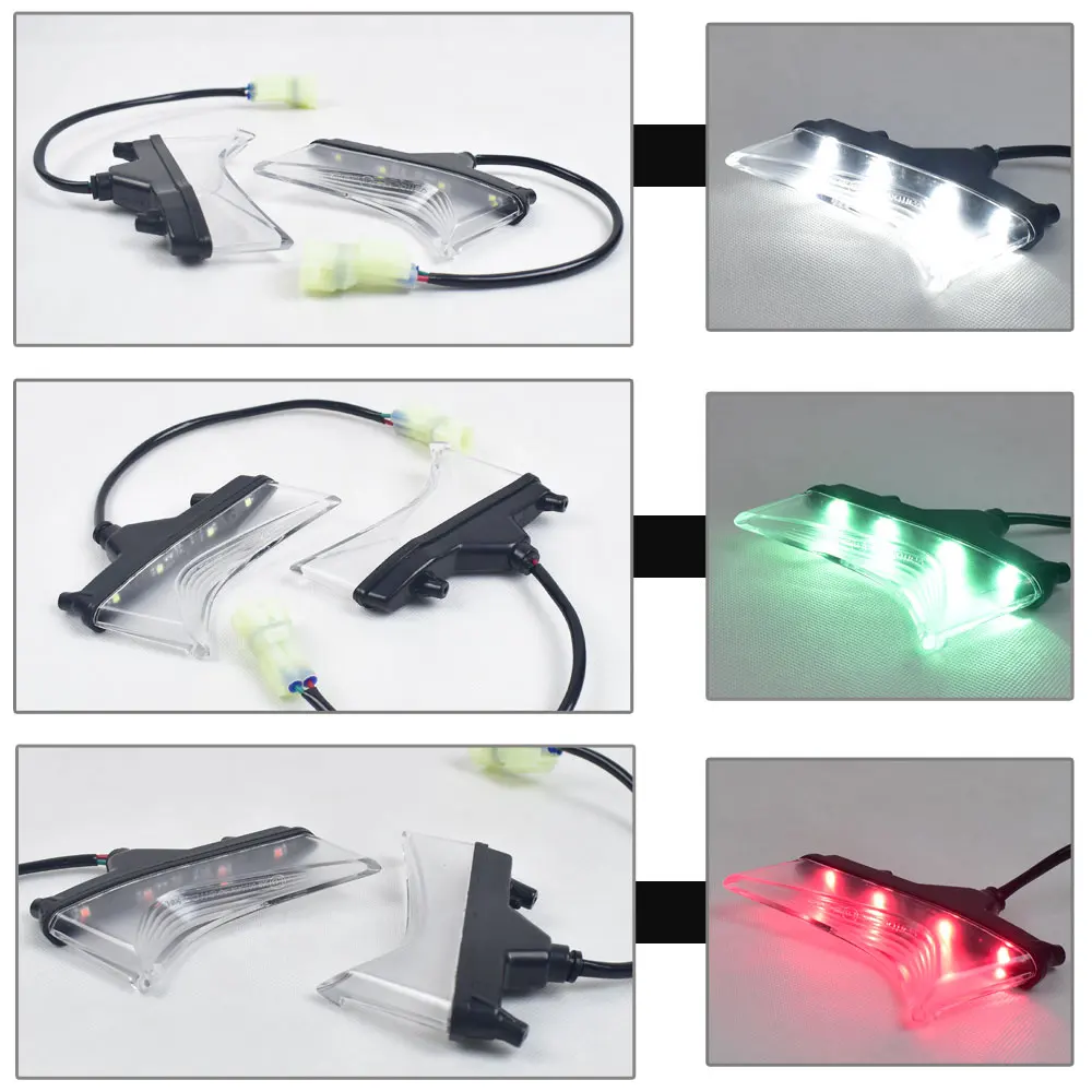 

Kawasaki Z900 before the turn signal line LED day lights headlamps beside the small light transparent light fog lamps shell asse