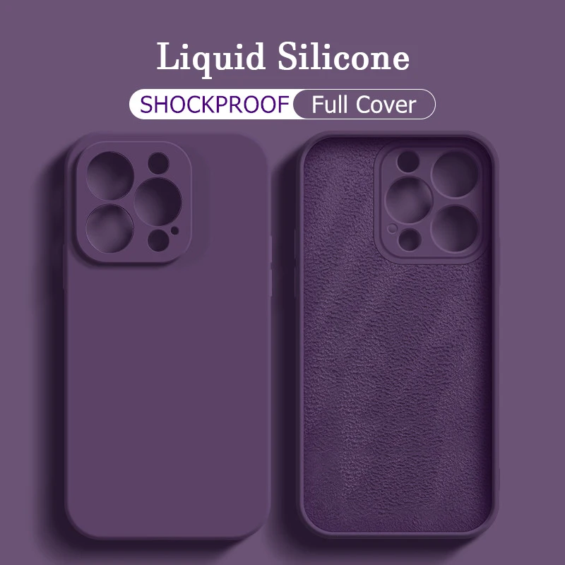 เคสซิลิโคนกันกระแทก iPhone 16/15/14/13/12 นุ่มใส