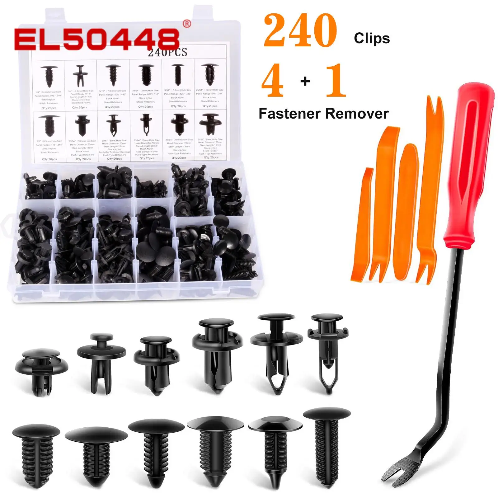 

Car Plastic Retainer Clips Automobile Fender Push Pin Rivet Bumper Door Trim Panel Retainer Fastener Kit Car Accessories