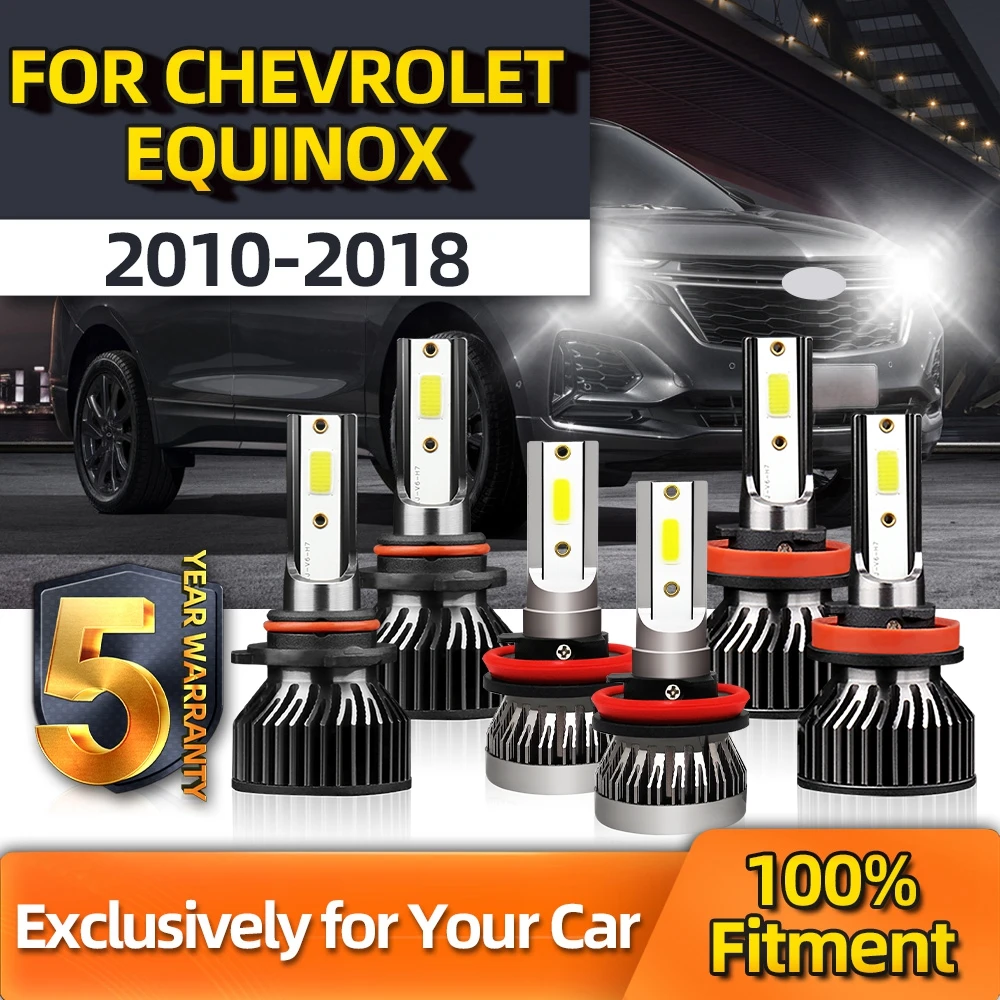 

Crossfox 6x LED Fog Light H11 Plug-N-Play Bulbs 9005 H11 High/ Low Beam For Chevrolet Equinox 2010 2011 2012 2013 2014 2015-2018