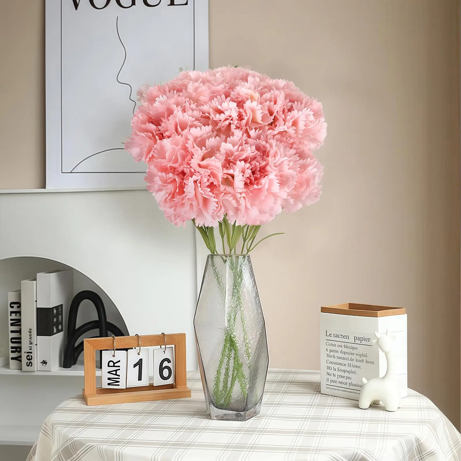 Pink Carnation Flower Bundle 6