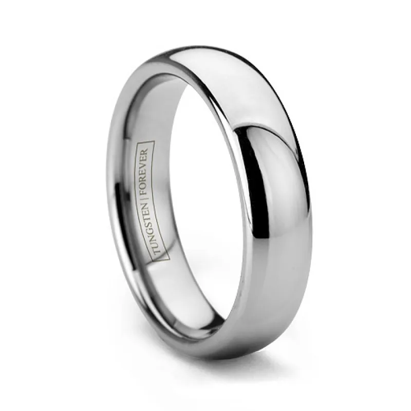 Polished-Tungsten-Wedding-Ring-Classique