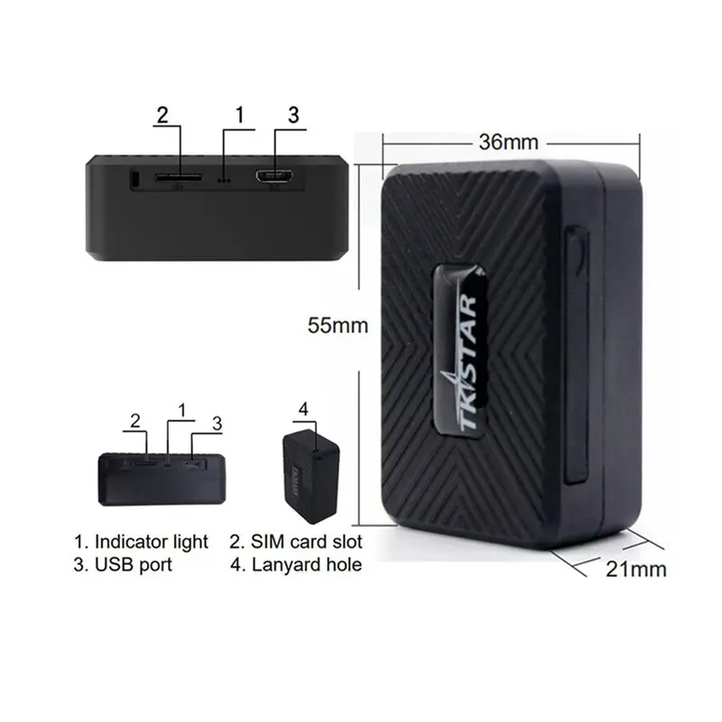 FULL-2X TKSTAR 미니 GPS 트래커 마그넷 2G TK913 GPS 트래커 자동차 차량용 GPS 트래커