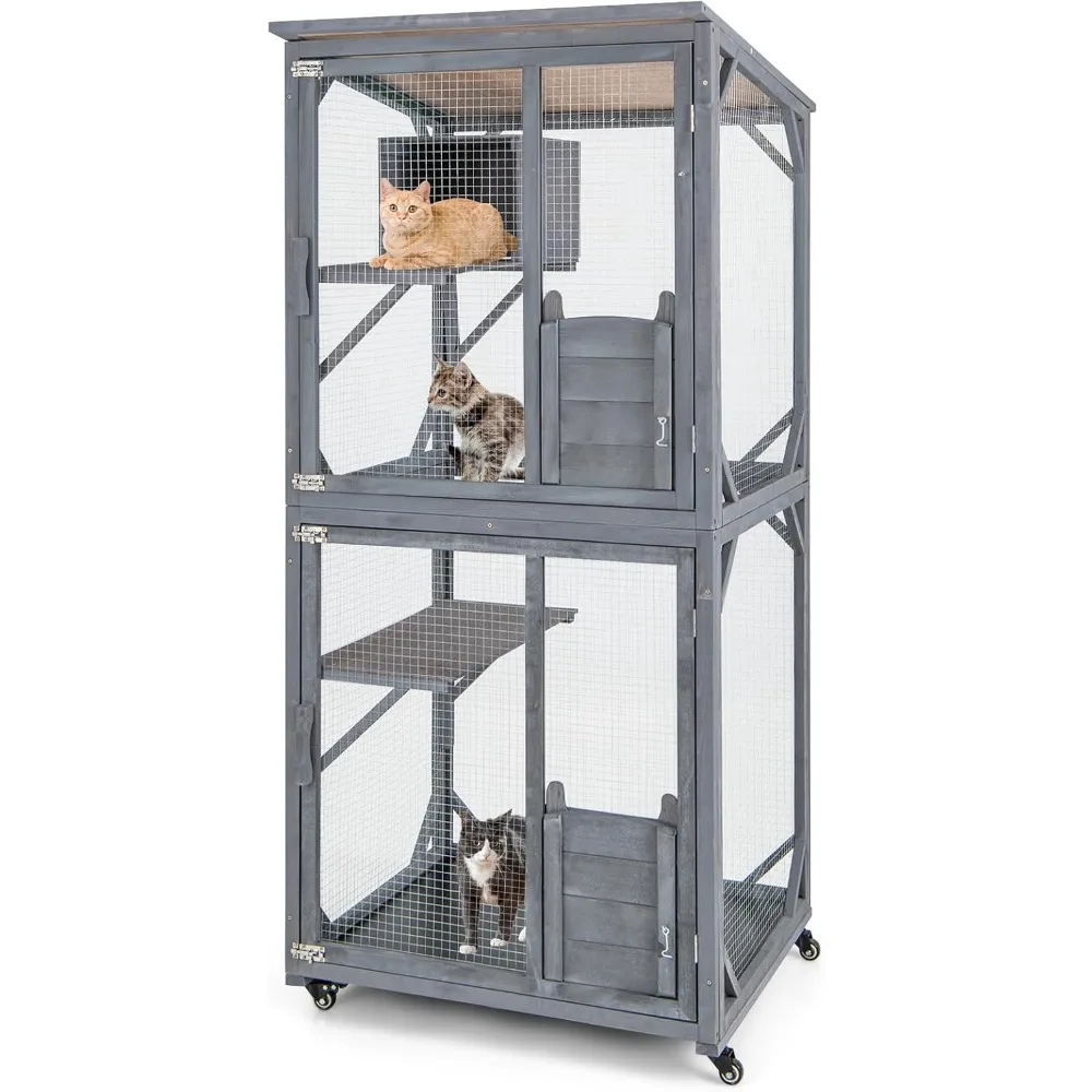 Catio Outdoor Cat Enclosure on Wheels image 1