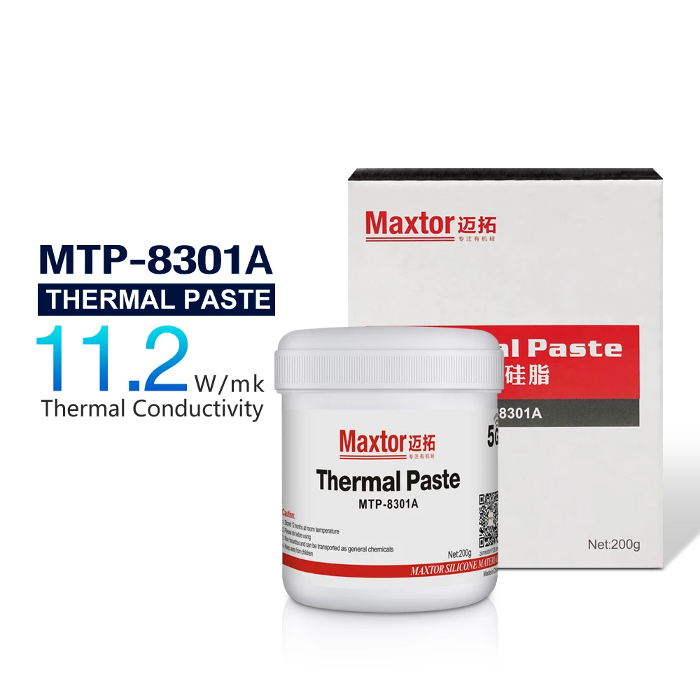 Maxtor-graxa Térmica para Processador Intel Amd Refrigerador do Cpu Ventilador de Refrigeração Vga Gpu Dissipador de Calor Gesso 11.2w mk