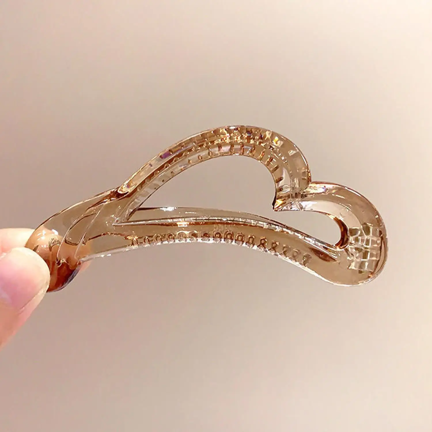 1PC Neue Mode Banana Form Haar Clip Einfarbig Pferdeschwanz Vintage Haarnadeln Haar Zubehör Für Frauen Haar Clip Zubehör – Detail 6