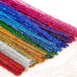 Sparkling Chenille Stem Craft Sticks - Assorted Pack for Creative DIY Projects (Glitter color mix)