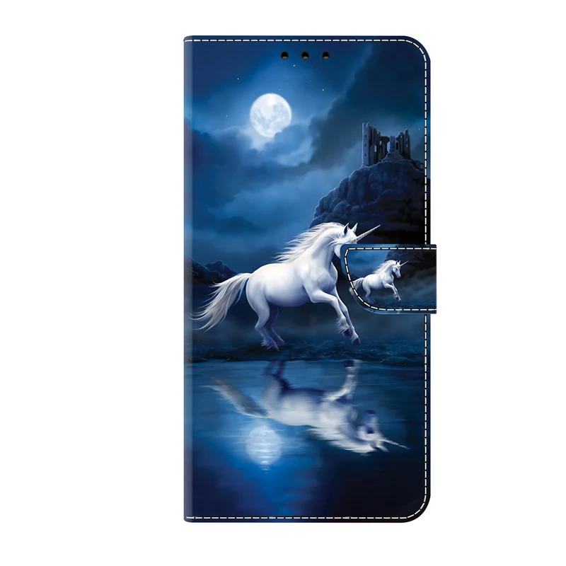 Premium 3D Flip Leather Wallet Magnetic Phone Case