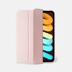 Premium Smart Case with Pencil Holder for iPad Mini - Advanced Protective Cover (Pink)