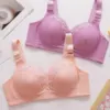 Sexy Lace Flower Surface Women Bra Four Rows Of Three Buttons No Steel Ring Large Size Underwear Skin-Friendly And Soft Lingerie 2