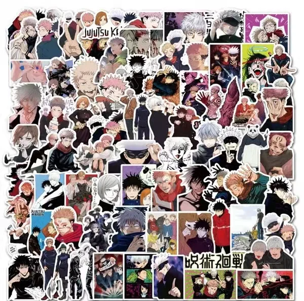 100pcs Anime Stickers Demon Slayer Hunter X Graffiti DIY Luggage Laptop Skateboard Phone Decal Sticker Toys 100pcs