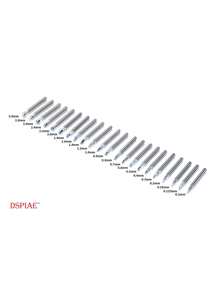 DSPIAE Model Making Tool PB Series Full Section Tungsten Steel Pushing Knife Head 0.1-3.0MM Multiple Models model tools
