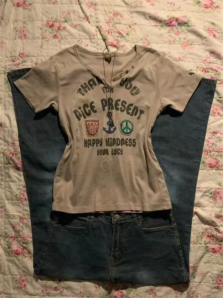 ตัวเลือกสินค้า เสื้อผ้าแฟชั่น Punk Vintage 90s สำหรับสาวเท่