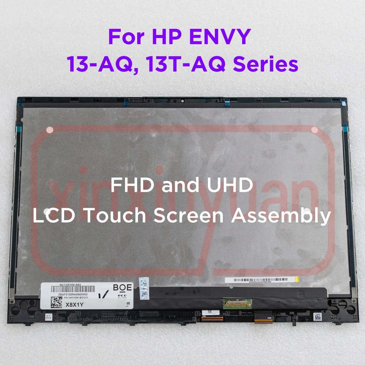 13.3 LCD Touch Screen Assembly For HP ENVY X360 13 AQ 13T AQ000 13