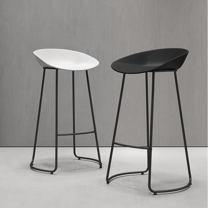 Waterproof Lounge Bar Chairs Modern High Quality Metal Design Nordic Chair White Comfortable Taburete Alto Bar Furniture